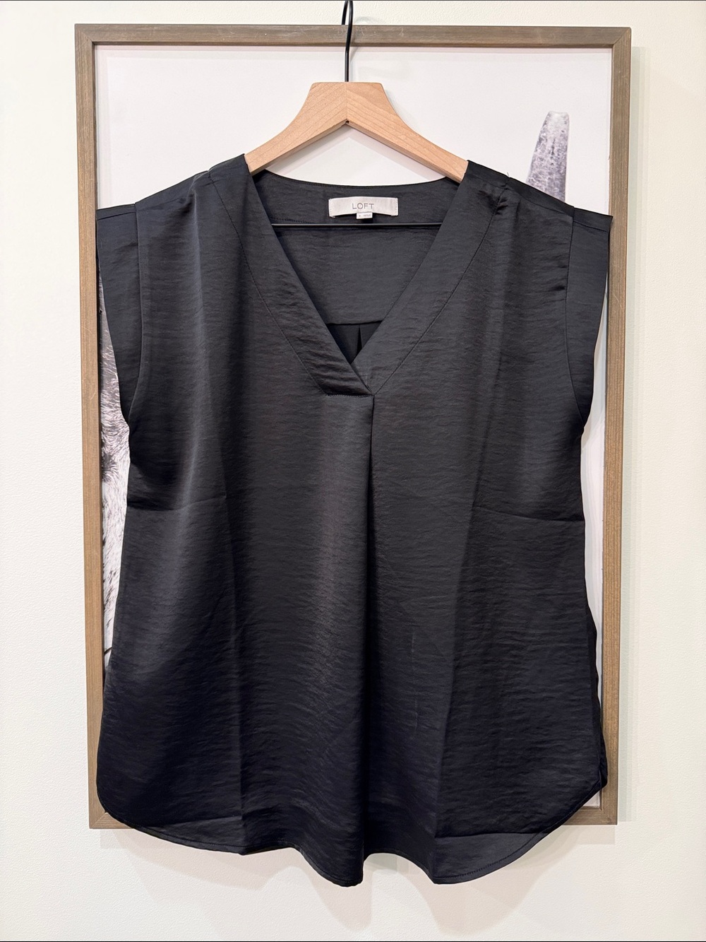🖤 LOFT V-Neck Short Sleeve Blouse